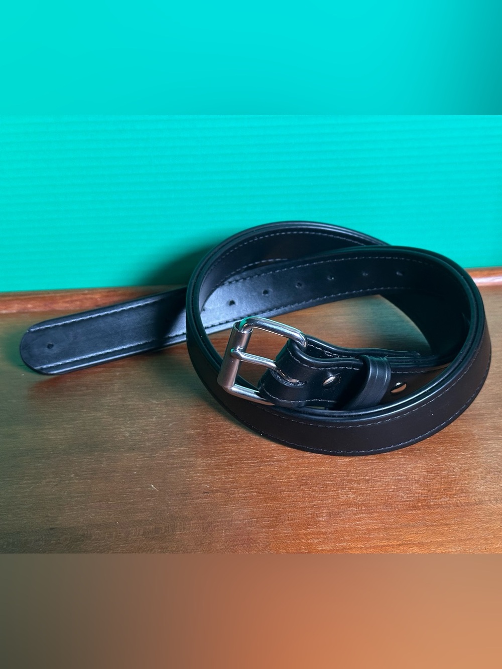 Hanks Belts 100 Year Black Leather Belt 36” Waist, 40.5” Length, 1.5”Wide